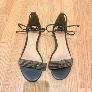 SCHUTZ Black and Silver Sandals
